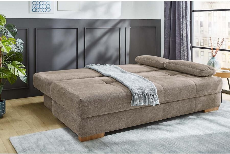 Jockenhöfer Gruppe Slaapbank Calli geschikt als vaste slaper met tonvormige pocketveren + zigzag veren in de zitting + rugleuning bedbox - Foto 5