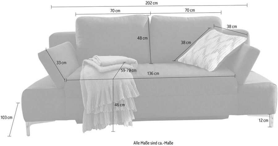 Jockenhöfer Gruppe Slaapbank JANO klassieke slaapbank met individueel verstelbare armleuningen - Foto 2