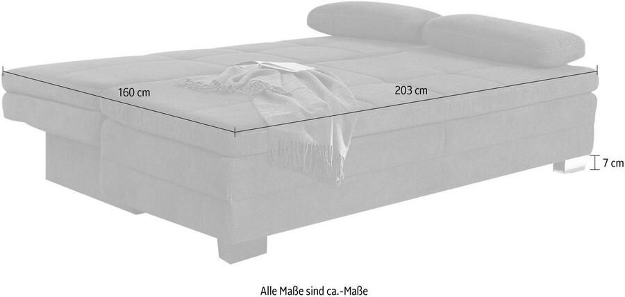 Jockenhöfer Gruppe Slaapbank Lincoln met slaapfunctie en bedkist geschikt als volwaardig bed - Foto 5