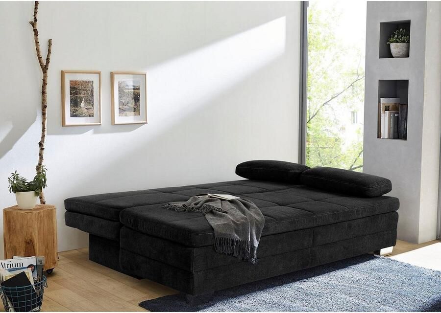 Jockenhöfer Gruppe Slaapbank Lincoln met slaapfunctie en bedkist geschikt als volwaardig bed