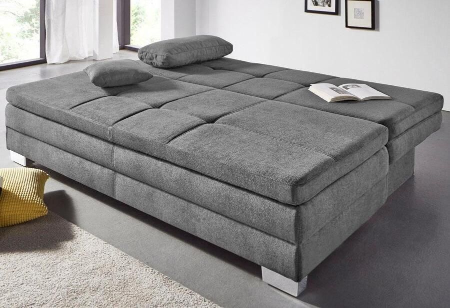 Jockenhöfer Gruppe Slaapbank Lindau inclusief bedkist en los kussen met topmatras van koudschuim