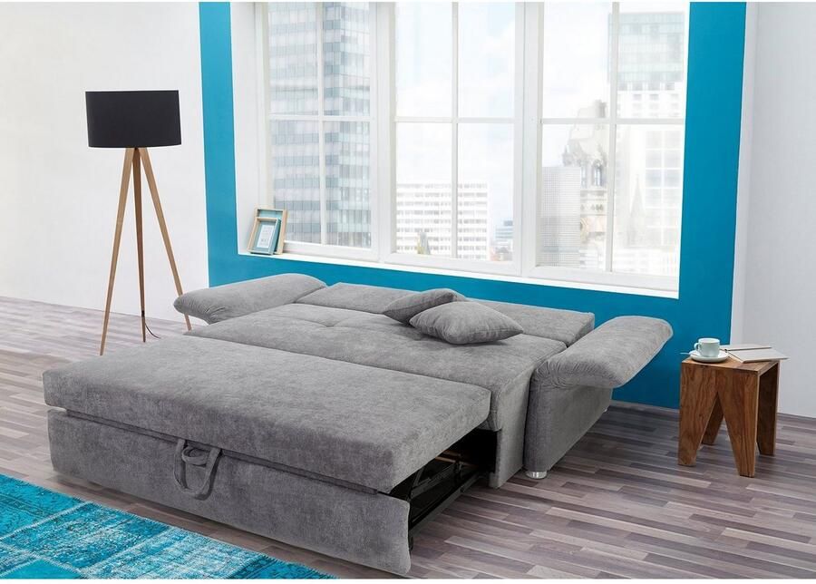 Jockenhöfer Gruppe Slaapbank Luca inclusief slaapfunctie en verstelbare armleuning in 2 breedten