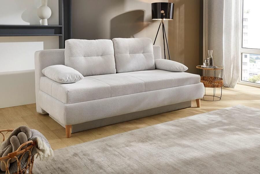 Jockenhöfer Gruppe Slaapbank Maja slaapbank Omkeerbare pocketveringmatras ligoppervlak 160x200 cm bedlade - Foto 6