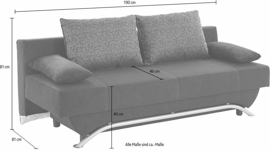 Jockenhöfer Gruppe Slaapbank Nancy inclusief bedkist - Foto 3
