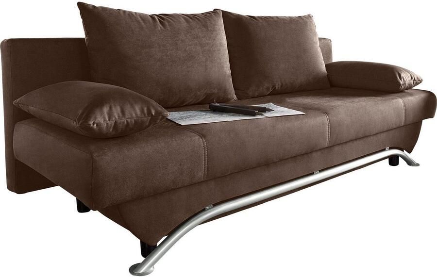 Jockenhöfer Gruppe Slaapbank Nancy met slaapfunctie en bedkist inclusief losse rugkussens