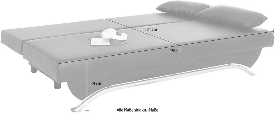 Jockenhöfer Gruppe Slaapbank Nancy met slaapfunctie en bedkist inclusief losse rugkussens - Foto 4