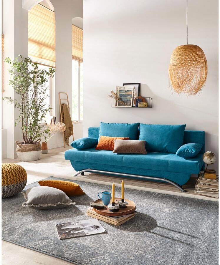 Jockenhöfer Gruppe Slaapbank Nancy met slaapfunctie en bedkist inclusief losse rugkussens