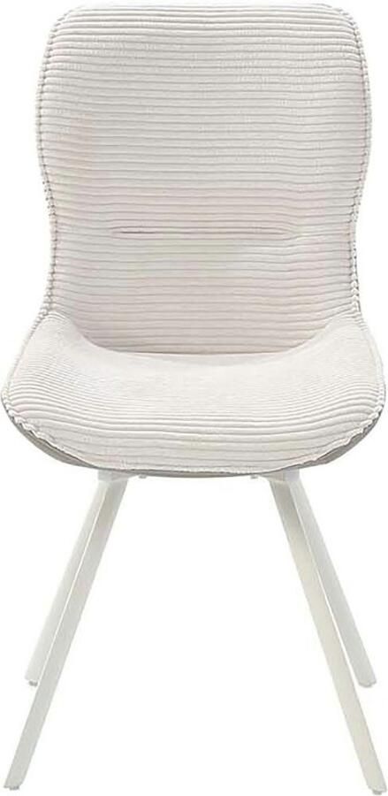 Jockenhöfer Gruppe Stoel met 4 poten Mellum Inclusief draaifunctie (360° draaibaar) bekledingsstof cord (set 2 stuks) - Foto 12