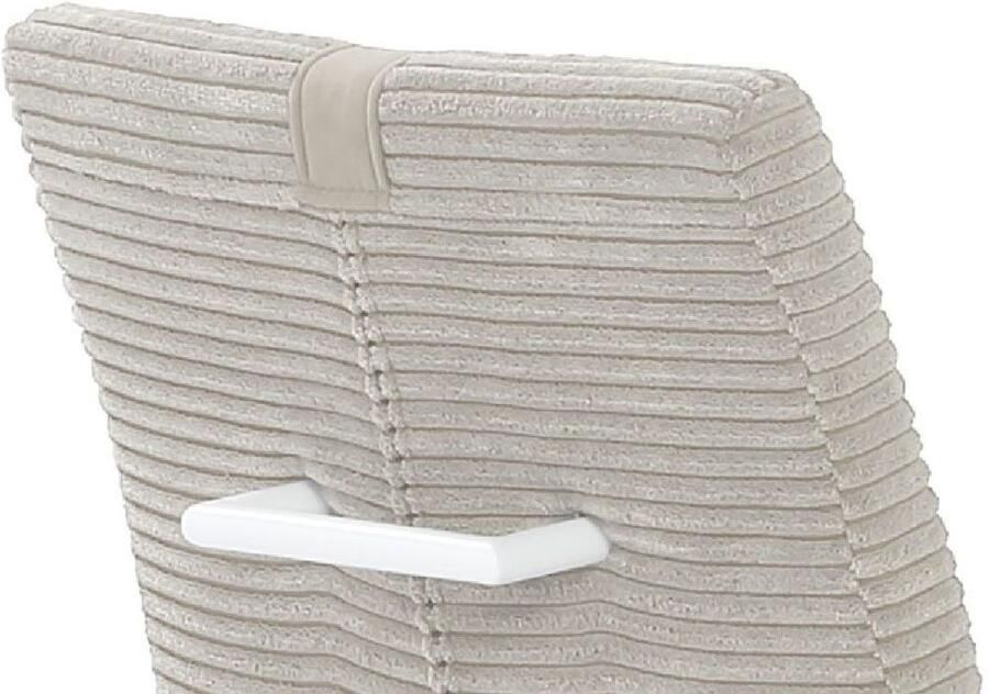 Jockenhöfer Gruppe Vrijdragende stoel Kenny met pocketvering bekledingsstof cord (set 2 stuks)