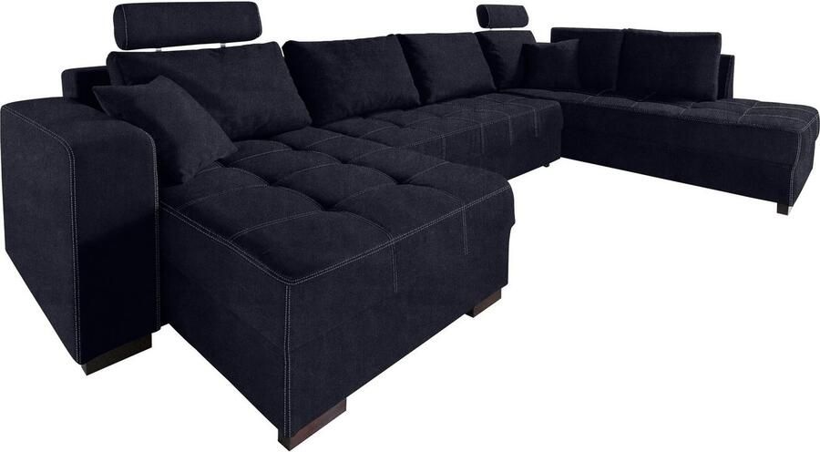 Jockenhöfer Gruppe Zithoek Antego U-vorm inclusief slaapfunctie bedkist en hoofdsteun - Foto 2