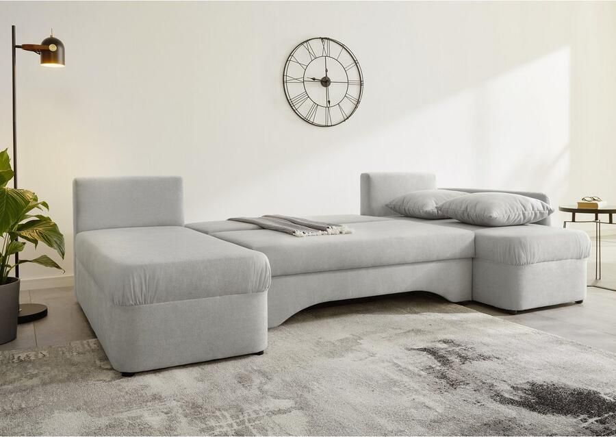 Jockenhöfer Gruppe Zithoek Arktis U-vorm met slaapfunctie en opbergruimte beddengoed onze blijvende lage prijs