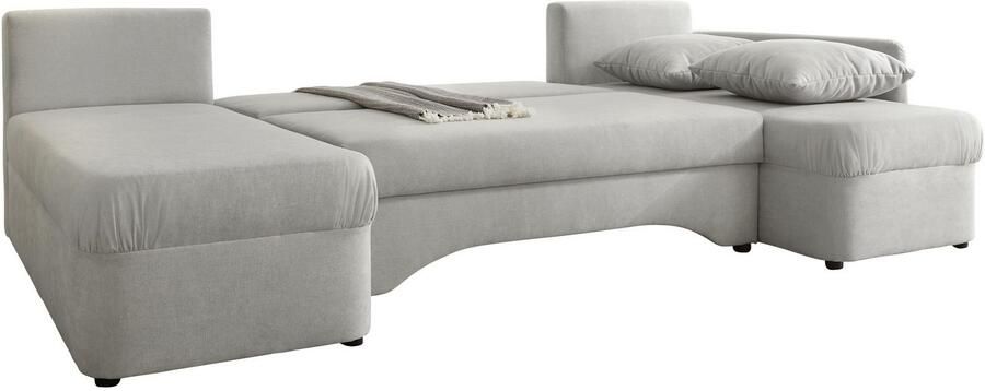 Jockenhöfer Gruppe Zithoek Arktis U-vorm met slaapfunctie en opbergruimte beddengoed onze blijvende lage prijs - Foto 8