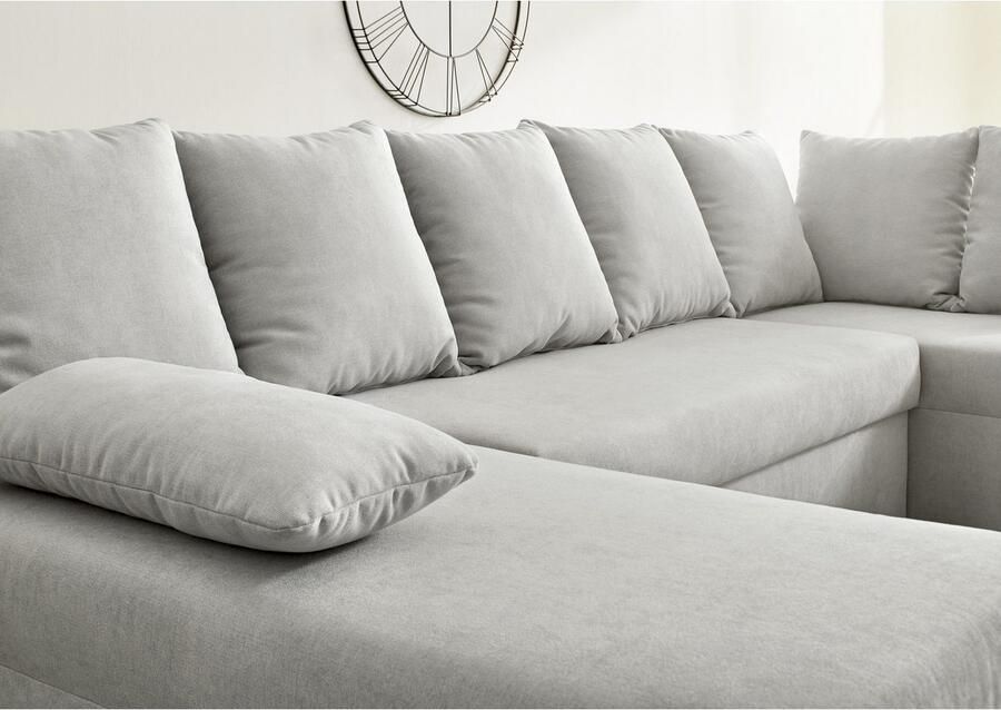 Jockenhöfer Gruppe Zithoek Arktis U-vorm met slaapfunctie en opbergruimte beddengoed onze blijvende lage prijs - Foto 2