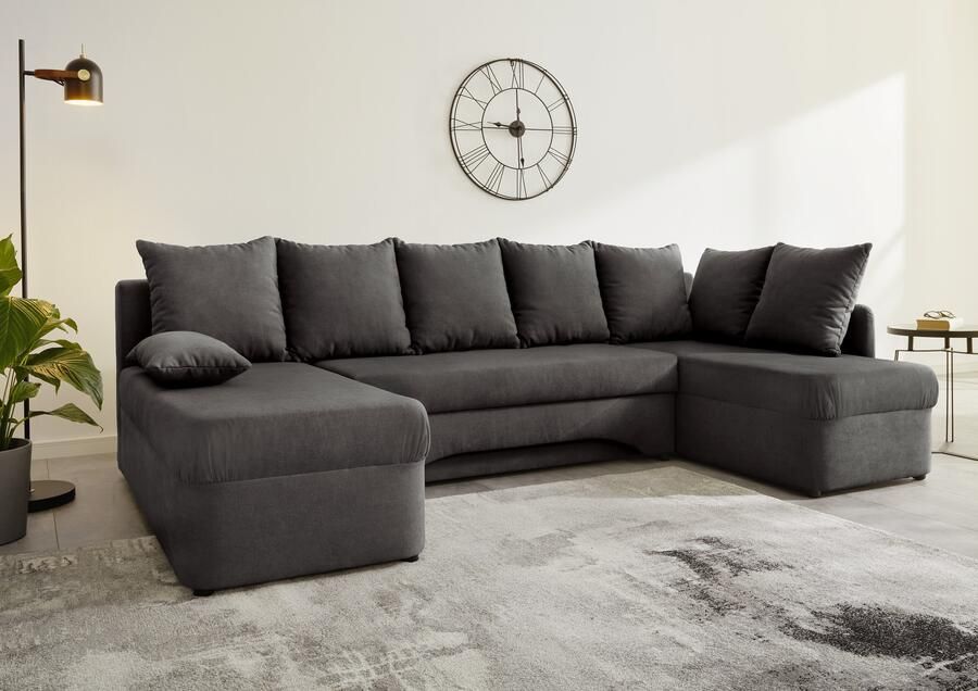 Jockenhöfer Gruppe Zithoek Arktis U-vorm met slaapfunctie en opbergruimte beddengoed onze blijvende lage prijs - Foto 9