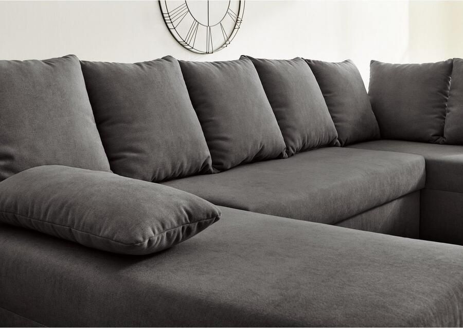 Jockenhöfer Gruppe Zithoek Arktis U-vorm met slaapfunctie en opbergruimte beddengoed onze blijvende lage prijs - Foto 2