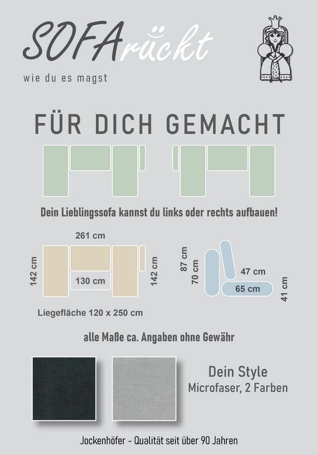 Jockenhöfer Gruppe Zithoek Arktis U-vorm met slaapfunctie en opbergruimte beddengoed onze blijvende lage prijs - Foto 6