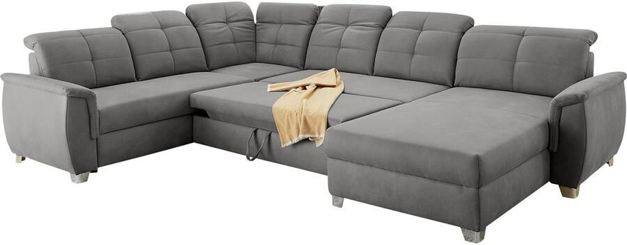 Jockenhöfer Gruppe Zithoek Livorno U-vorm met 7 verstelbare hoofdborden bed- en relaxfunctie - Foto 4