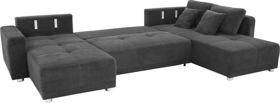 Jockenhöfer Gruppe Zithoek Orlando U-vorm met binnenvering slaapfunctie en bedkist inclusief 2 hoofdsteunen - Foto 6