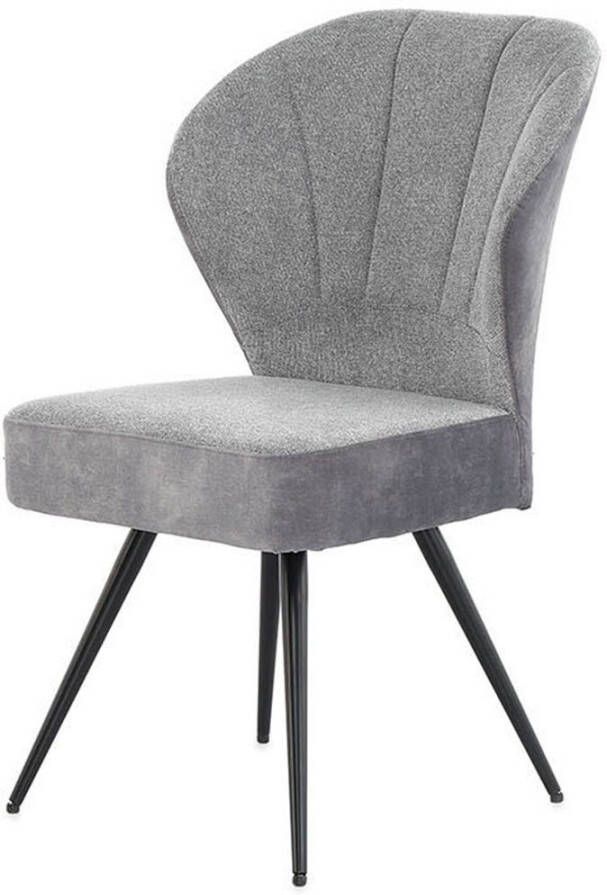Jockenhöfer Gruppe Vrijdragende stoel Oder met pocketveren in bekleding materiaalmix verkrijgbaar in 2 kleuren (set 4 stuks)