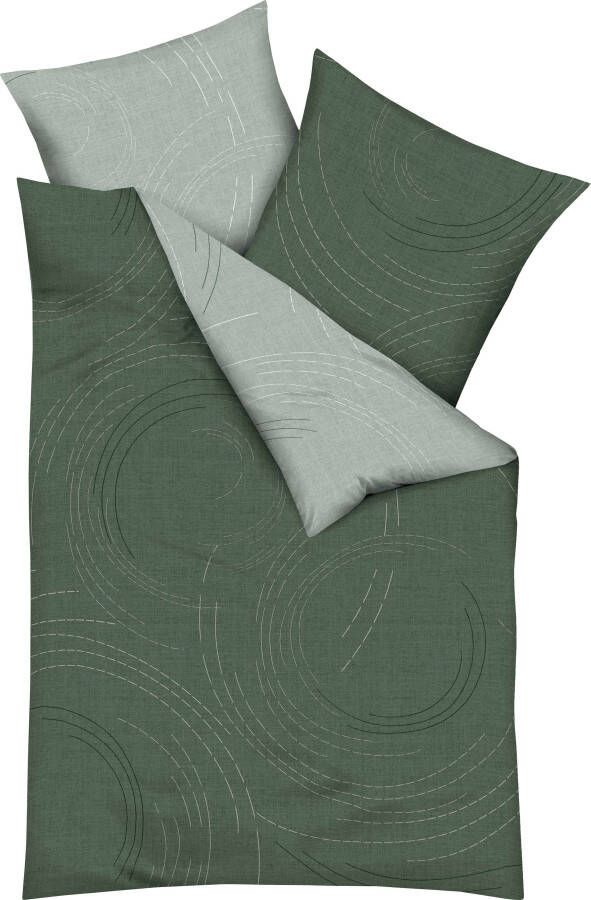 Kaeppel Tweezijdig te gebruiken overtrekset Jaro in mt. 135x200 155x220 of 200x200 cm met ritssluiting 100% katoen dekbedovertrek met een tijdloos design - Foto 4