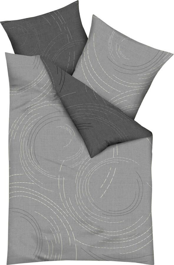 Kaeppel Tweezijdig te gebruiken overtrekset Jaro in mt. 135x200 155x220 of 200x200 cm met ritssluiting 100% katoen dekbedovertrek met een tijdloos design - Foto 3