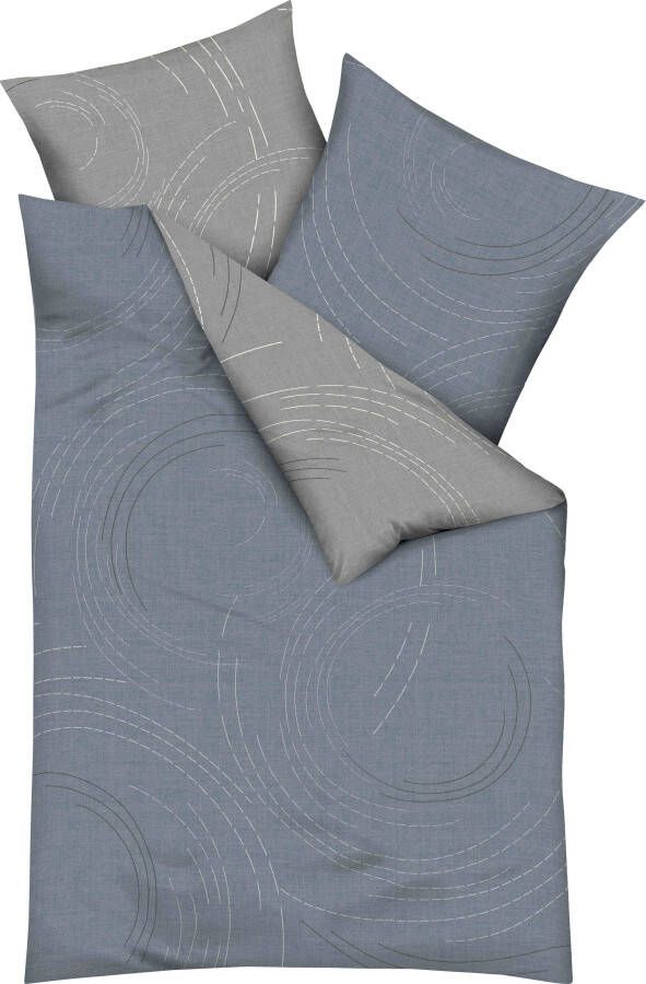 Kaeppel Tweezijdig te gebruiken overtrekset Jaro in mt. 135x200 155x220 of 200x200 cm met ritssluiting 100% katoen dekbedovertrek met een tijdloos design - Foto 3