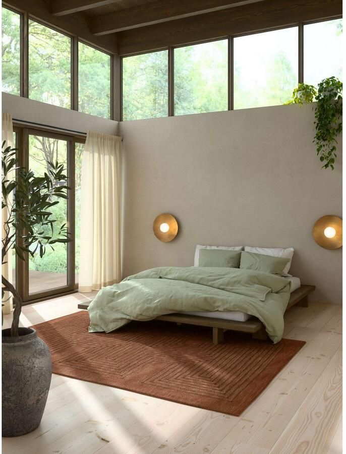 Karup Bedframe JAPAN BED Futonbed van FSC -gecertificeerd massief hout Massief houten bed met lattenbodem massief grenen bed zonder hoofdeinde - Foto 2