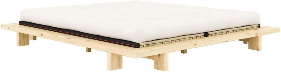 Karup Bedframe JAPAN BED Futonbed van FSC -gecertificeerd massief hout Massief houten bed met lattenbodem massief grenen bed zonder hoofdeinde - Foto 17