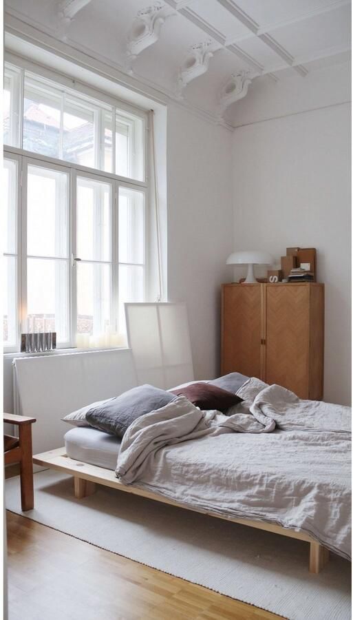 Karup Bedframe JAPAN BED Futonbed van FSC -gecertificeerd massief hout Massief houten bed met lattenbodem massief grenen bed zonder hoofdeinde - Foto 13