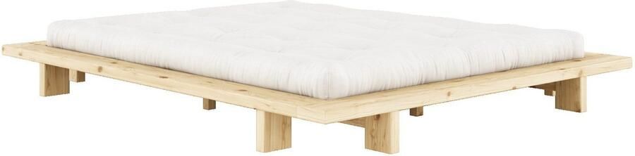 Karup Bedframe JAPAN BED Futonbed van FSC -gecertificeerd massief hout Massief houten bed met lattenbodem massief grenen bed zonder hoofdeinde - Foto 18