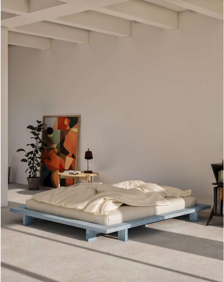 Karup Bedframe JAPAN BED Futonbed van FSC -gecertificeerd massief hout Massief houten bed met lattenbodem massief grenen bed zonder hoofdeinde - Foto 3