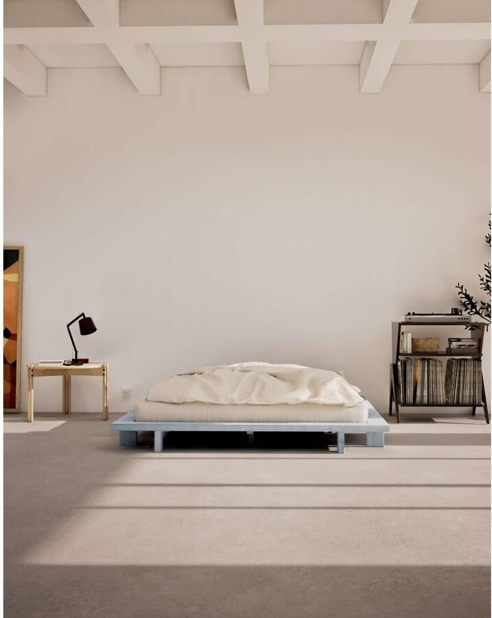 Karup Bedframe JAPAN BED Futonbed van FSC -gecertificeerd massief hout Massief houten bed met lattenbodem massief grenen bed zonder hoofdeinde - Foto 2