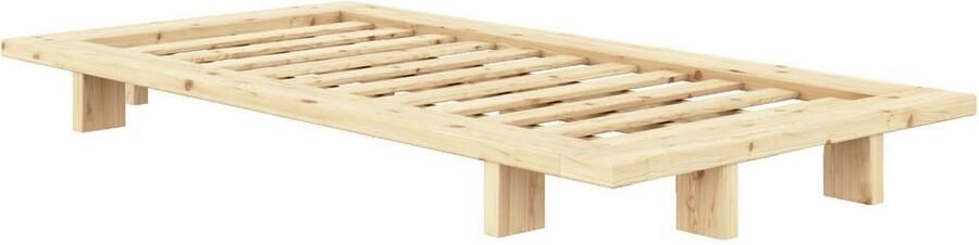 Karup Bedframe JAPAN BED Futonbed van FSC -gecertificeerd massief hout Massief houten bed met lattenbodem massief grenen bed zonder hoofdeinde - Foto 12