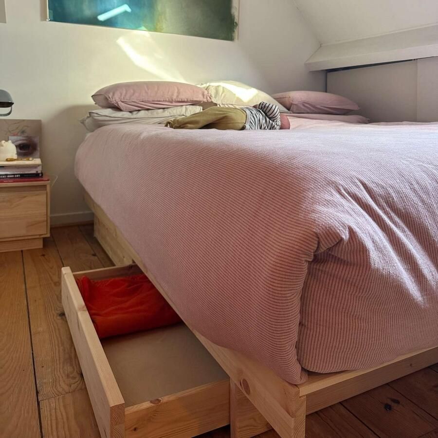 Karup Bedframe Kanso Bed opbergbed bed met of zonder lades Bed met zonder lades inclusief lattenbodem FSC gecertificeerd