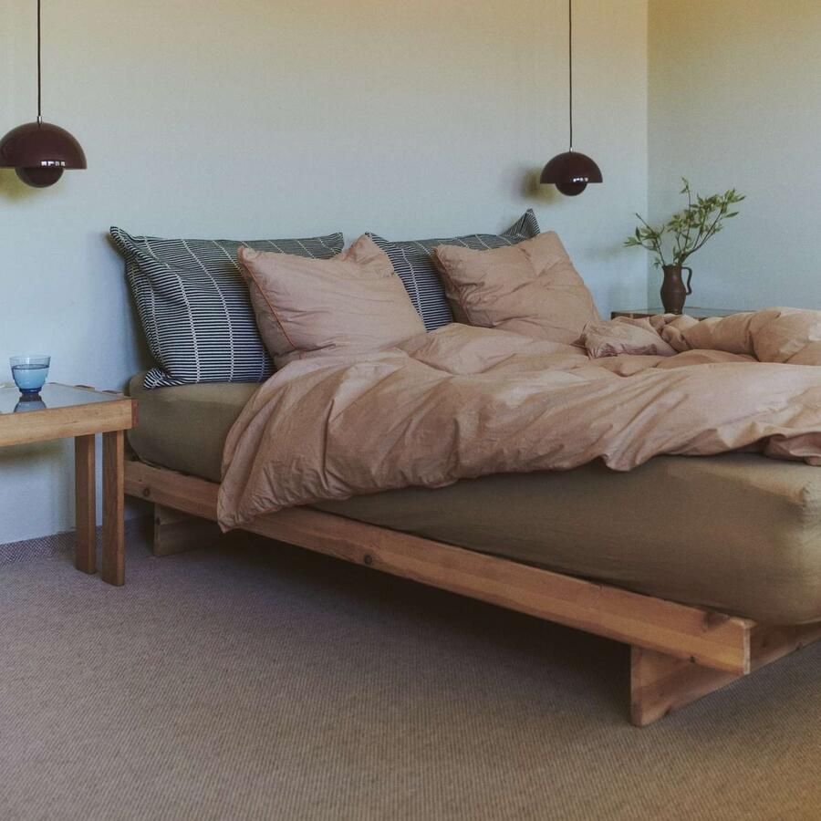 Karup Bedframe Kanso Bed opbergbed bed met of zonder lades Bed met zonder lades inclusief lattenbodem FSC gecertificeerd