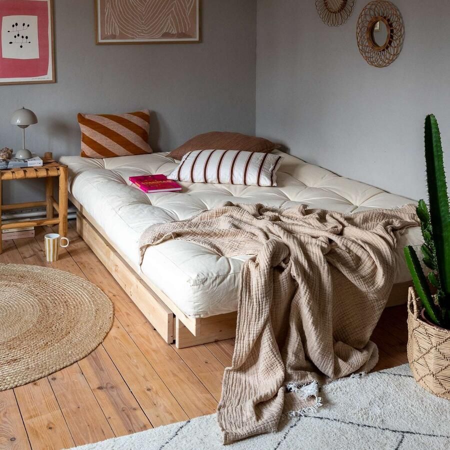 Karup Bedframe Kanso Bed opbergbed bed met of zonder lades Bed met zonder lades inclusief lattenbodem FSC gecertificeerd - Foto 6