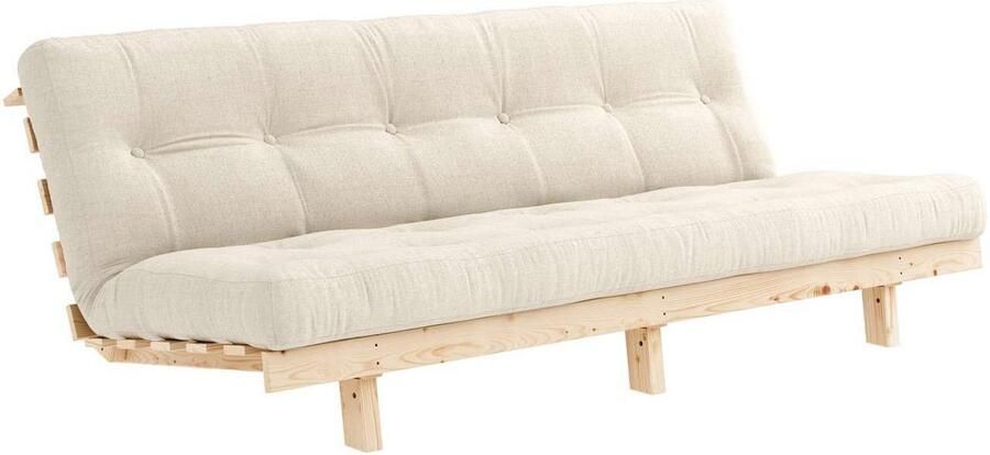 Karup Slaapbank Lean 200 slaapbank logeerbed bank met futonmatras Inclusief futonmatras ligoppervlak 130x200 cm FSC gecertificeerd grenen (2 stuks) - Foto 8