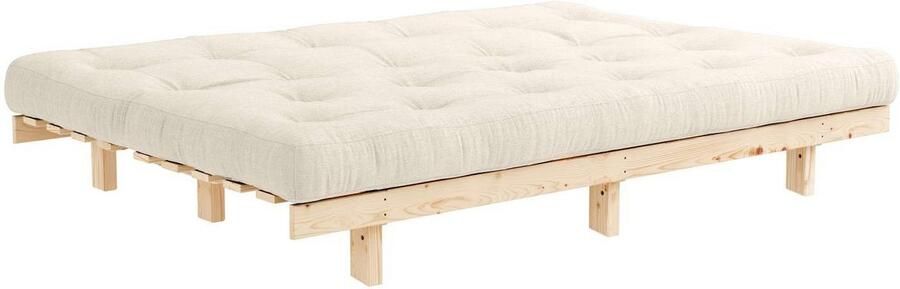 Karup Slaapbank Lean 200 slaapbank logeerbed bank met futonmatras Inclusief futonmatras ligoppervlak 130x200 cm FSC gecertificeerd grenen (2 stuks) - Foto 9
