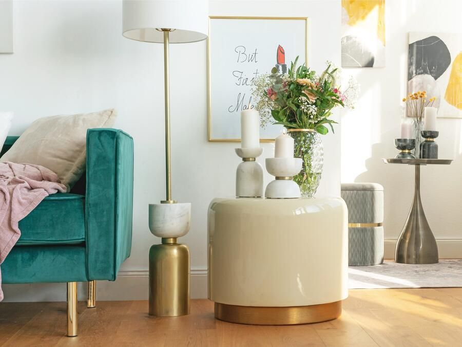 Kayoom Bijzettafel Art Deco 250 afzettafel van metaal functioneel en stabiel (1 stuk) - Foto 4