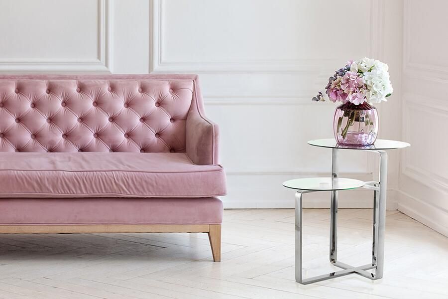 Kayoom Bijzettafel Catrice 125 Uitzonderlijk frame van stevig RVS exclusief ontwerp van het onderstel van edelstaal twee planken (1 stuk) - Foto 5