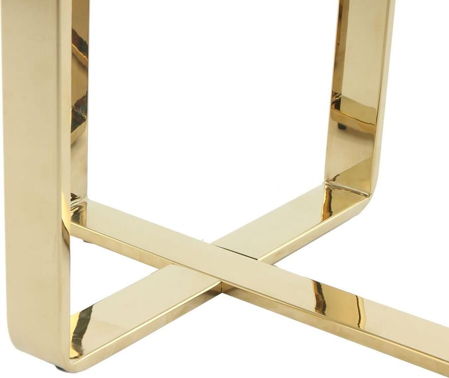 Kayoom Bijzettafel Catrice 125 Uitzonderlijk frame van stevig RVS exclusief ontwerp van het onderstel van edelstaal twee planken (1 stuk) - Foto 3