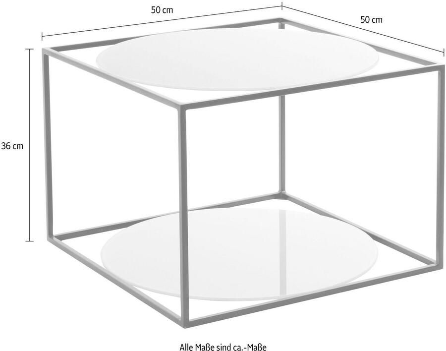 Kayoom Bijzettafel Cody bijzettafel in kubusvorm open modern ontwerp (1 stuk) - Foto 3