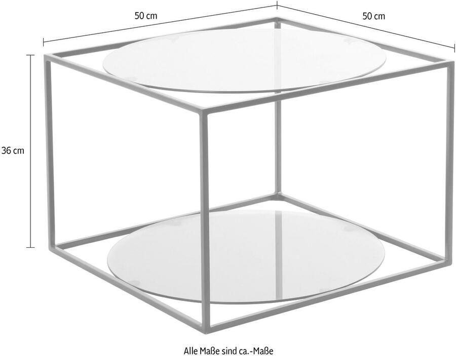 Kayoom Bijzettafel Cody bijzettafel in kubusvorm open modern ontwerp (1 stuk) - Foto 3