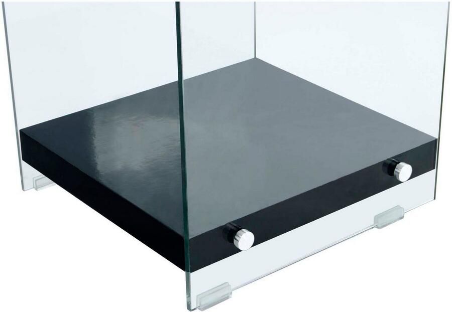 Kayoom Bijzettafel Elementary vierkante vorm veel opslagruimte Legplanken gehard glas onderhoudsvriendelijk (1 stuk) - Foto 4