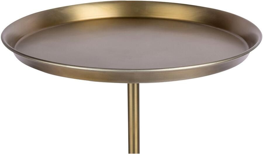Kayoom Bijzettafel Grant 125 uit handmatige productie Ronde tafel legplank van metaal voet van marmer (1 stuk) - Foto 4