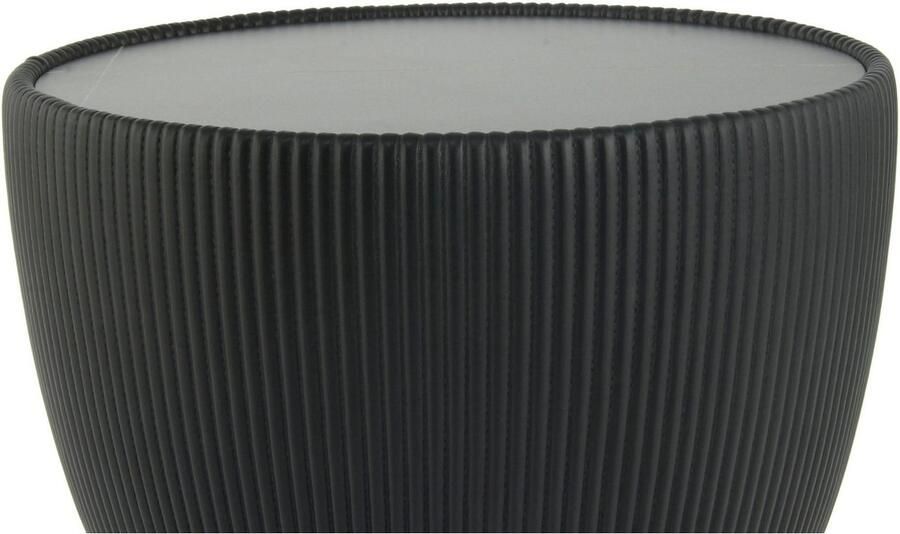 Floraya Bijzettafel Jokai Zwart Goud 47x47x45cm (LxBxH) ook geschikt als salontafel - Foto 4