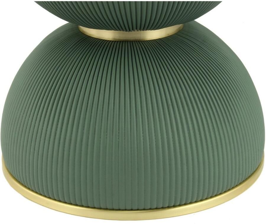 Kayoom Bijzettafel Jokai 225 ijzeren frame PU-stof bekleding gesinterde steenplaat (1 stuk) - Foto 2