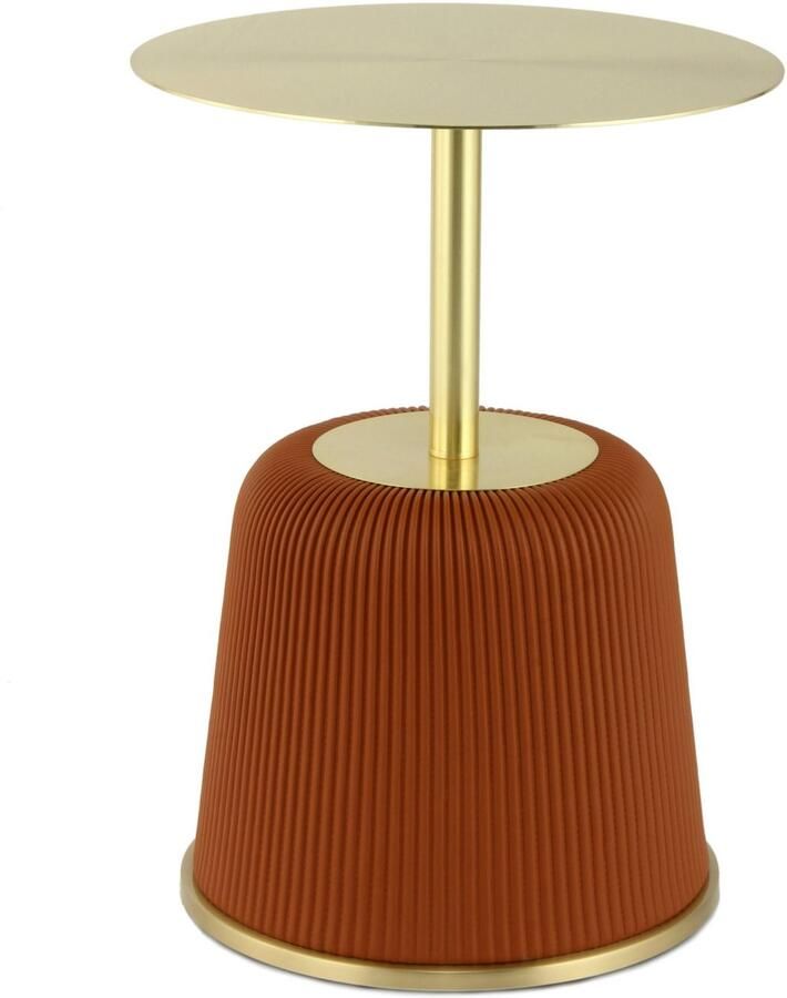 Kayoom Bijzettafel Jokai 325 ijzeren frame PU-stof bekleding praktische opbergruimte elegant stevige constructie onderhoudsvriendelijk (1 stuk) - Foto 4