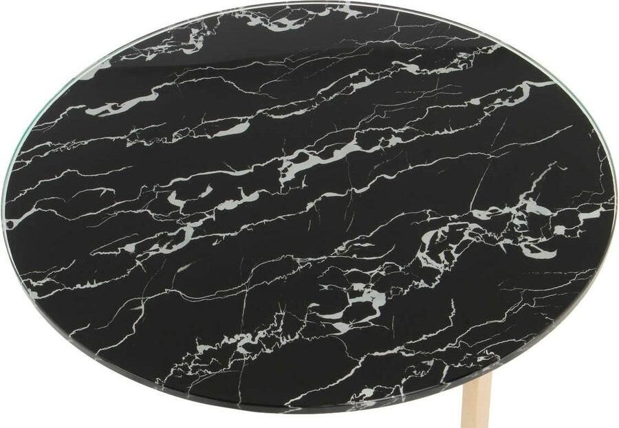 Kayoom Bijzettafel Kasimir 525 ronde standaardvoet van metaal ronde tafelblad (1 stuk) - Foto 1