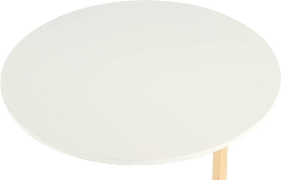 Kayoom Bijzettafel Kasimir 525 ronde standaardvoet van metaal ronde tafelblad (1 stuk) - Foto 5
